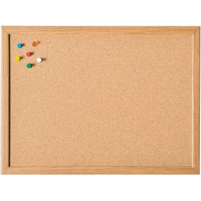 magnetoplan 121923 korková nástenka s pripináčiky hnedá korek 80 cm x 60 cm