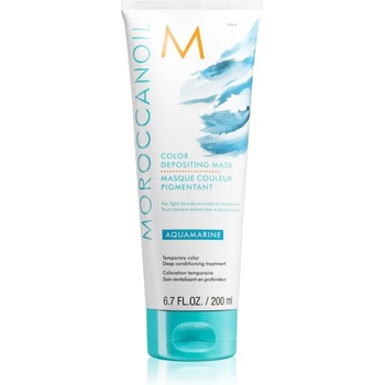 Moroccanoil Color Depositing нежна подхранваща маска без перманентни цветови пигменти Aquamarine 200ml