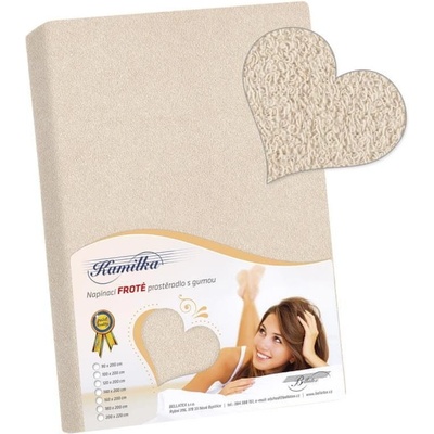 Bellatex prostěradlo froté PF/003 natur bavlna 90x200