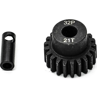 KONECT Пиньон 21 зъба модул 0.8 с преходник адаптер Motor pinion steel 21T. 32DP KN-183221 (KN-183221)