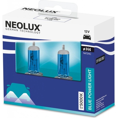 Neolux Blue Power Light H4 P43t 12V 100/90W N472HC 2 ks