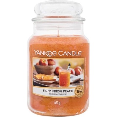 Yankee Candle Farm Fresh Peach 623 g ароматна свещ