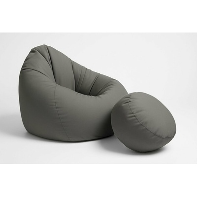 Mekem sedací vak Super 4XL obj. 450 L s podnožkou, mat.Nylon, barva světle šedá