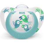 Nuk Силиконова залъгалка Nuk - Star, над 18 месеца, синя с птички (10739748) - baby