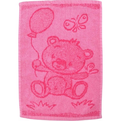 Profod Dětský uterák Bear 30x50 cm pink