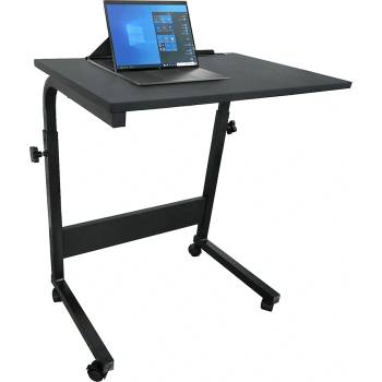 Регулируемо компютърно бюро с колелца, черно, westa