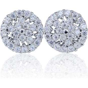 Silenti Jewelry Сребърни oбеци "Снежна Приказка