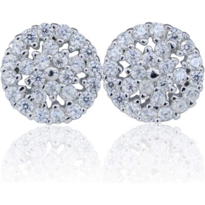 Silenti Jewelry Сребърни oбеци "Снежна Приказка