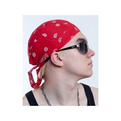 šátek na hlavu/čepička red Paisley