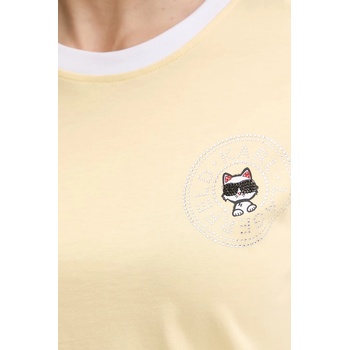Karl Lagerfeld тениска дамска памучна IKON (B2W17026)