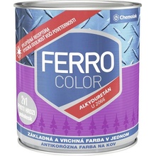 Ferro Color Farba na kov antikorózna pololesk hnedá 2,50L