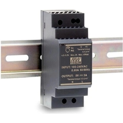 MEAN WELL, Napájecí zdroj na DIN lištu 36W 24V, HDR-30-24, 24V, 1,5A, IP20, – Zbozi.Blesk.cz