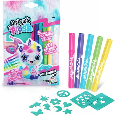 EP Line Airbrush náhradní náplň do rozprašovací pistole set 5 barev + šablony ofg239 – Zboží Dáma