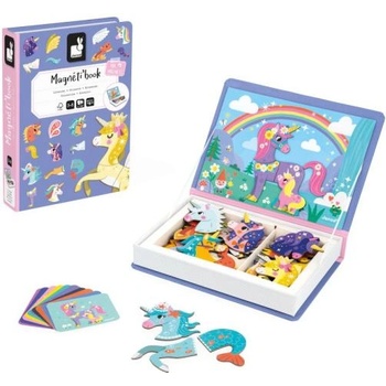 Janod Magnetibook Еднорог Магнитна книга за деца
