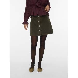 Vero Moda Къса памучна пола с копчета тъмно зелена Vero Moda | Zelen | ЖЕНИ | S