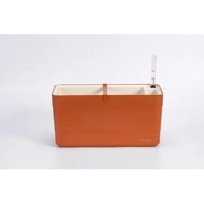 Plastia Samozavlažovací truhlík Berberis terakota + béžová 19,7 x 39,5 x 19,5 cm