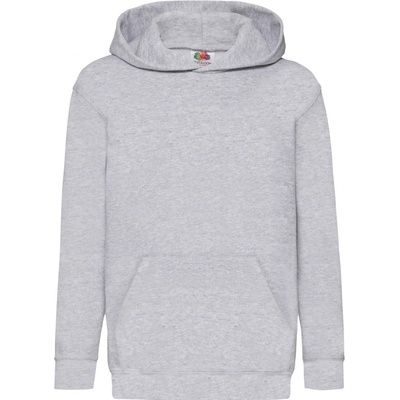 Fruit of the Loom Detská Mikina s kapucňou 62-009-0 Heather Grey