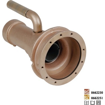 Hugo Lahme hydromasážní tryska s přisáváním vzduchu, 240 mm, napojení 2“ int. a ½“ int.