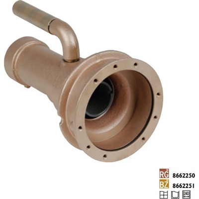 Hugo Lahme hydromasážní tryska s přisáváním vzduchu, 240 mm, napojení 2“ int. a ½“ int.