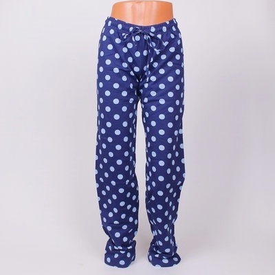 Пижама - дълъг панталон в син цвят с големи точки