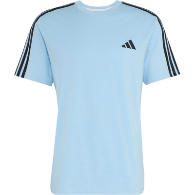 adidas Мъжка тениска adidas Essentials Single Jersey Left Chest Branded Tee T-shirt - Clear Sky / Black (217-0476-0211)