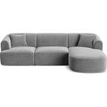 Cosmopolitan Design Светлосив кадифен ъглов диван (десен ъгъл) Campi - Cosmopolitan Design (COS_RC_L_120_F1_CAMPI6)