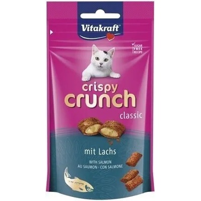 Vitakraft Crispy Crunch classic лакомство за котки със сьомга 60gr