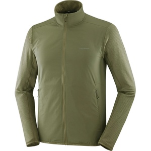 Salomon Мъжко поларено яке Salomon Essential Lightwarm Hybrid Fleece jacket - Grape Leaf (005-6762-0313)