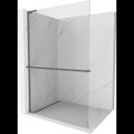 Mexen Kioto+ L стена за душ с рафт Walk-in 100 x 200 cm, прозрачна, цвят gun metal - 800-100-123-95-00 (800-100-123-95-00)