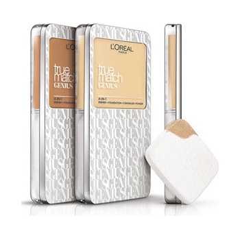 L'Oréal Paris True Match Genius kompaktní make-up 4v1 3.R 3.C Rose Beige 7 g