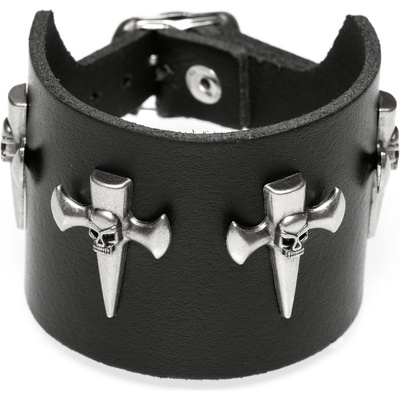 Black & metal Гривна Черепи с кръстове - bwz-718