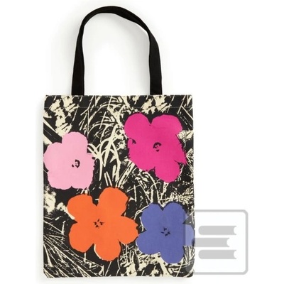 Galison Andy Warhol Flowers Canvas taška Tote Bag