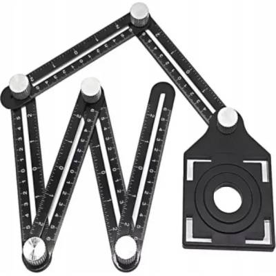 KraftDele Мултифункционален ъгломер KraftDele KD10385 / 6 рамена / за отвори и форми (KD10385)