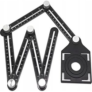 KraftDele Мултифункционален ъгломер KraftDele KD10385 / 6 рамена / за отвори и форми (KD10385)