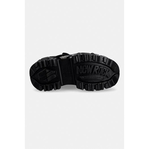New Rock ITALI NEGRO, TERNERA NEGRO, PULIK NEGRO маратонки дамски от кожа