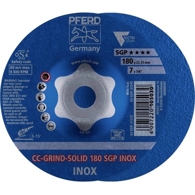 PFERD TOOLS 64189180 CC-GRIND-SOLID 180 SGP INOX Priemer 180 mm Ø otvoru 22.23 mm nerezová ocel 10 ks; 64189180