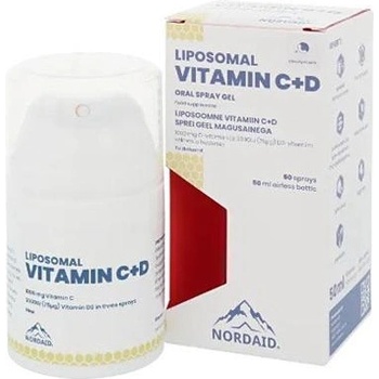 Nordaid Liposomal Vitamin C+D Орален спрей-гел, манго, 50 ml, Nordaid (010645 NRD)