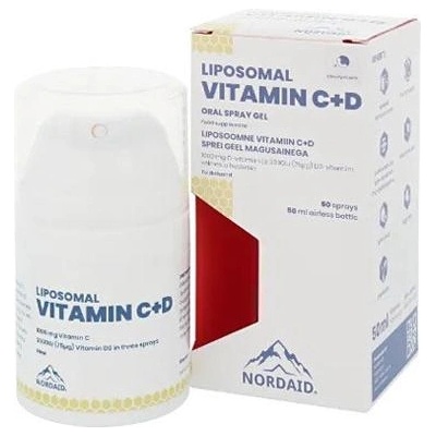 Nordaid Liposomal Vitamin C+D Орален спрей-гел, манго, 50 ml, Nordaid (010645 NRD)