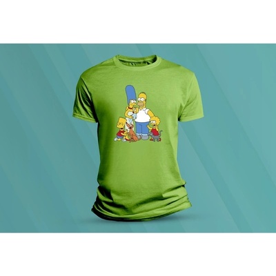 Sandratex dětské bavlněné tričko Simpsonovi lime
