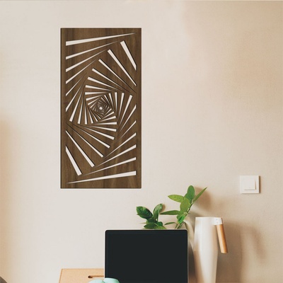 dřevo života Dřevěný dekorační panel na zeď SCHODIŠTĚ Rozměry (cm): 40x80, Zvolte barvu dekoru: Ořech
