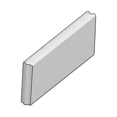 CS-BETON s.r.o. CSB OBRUBNÍK ZAHRADNÍ R15 5 x 15 x 50 cm Šedý paleta 120 ks