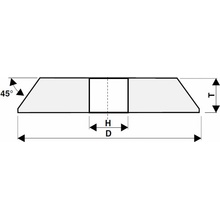 Tyrolit 96A60L8V40 Brúsny kotúč 200 x 10 x 32 mm 60 T436940