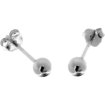 Argento Strieborné náušnice - guľky, priemer 4 mm 66955