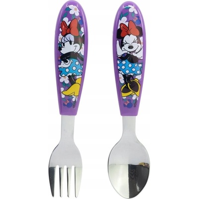 Stor 2 ks Sada příborů vidlička nerezová ocel Minnie Mouse