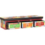 vidaXL ТВ шкаф Многоцветен 100 x 30 x 24 см Масивна дървесина от манго (4017578)