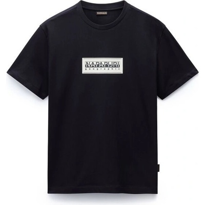 Napapijri S-BOX LOGO pánské tričko černá