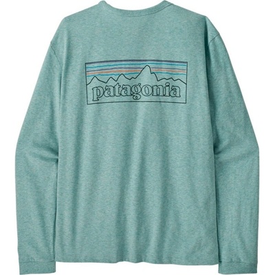 Patagonia W's L/S P 6 Logo Responsibili Tee p 6 outline: vrtll blue