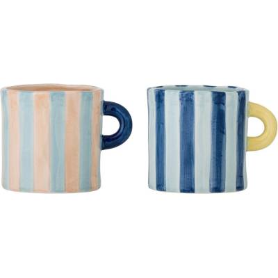 Bloomingville Сини/розови керамични чаши в комплект 2 бр. 250 ml Phoenix - Bloomingville (82063165)