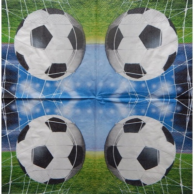 Home fashion servítky Míč na fotbal 33x33cm