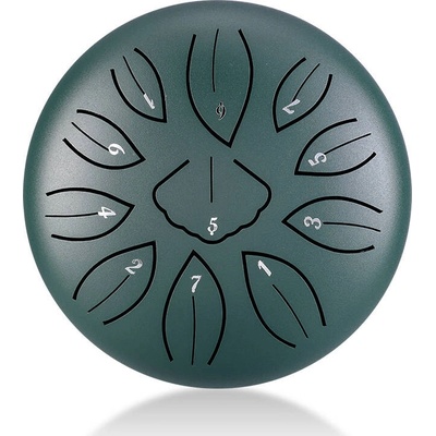 Hluru-Huashu Huashu Tongue drum Ginkgo 11 tónů C-DUR major zelený malachit